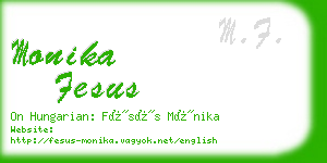 monika fesus business card